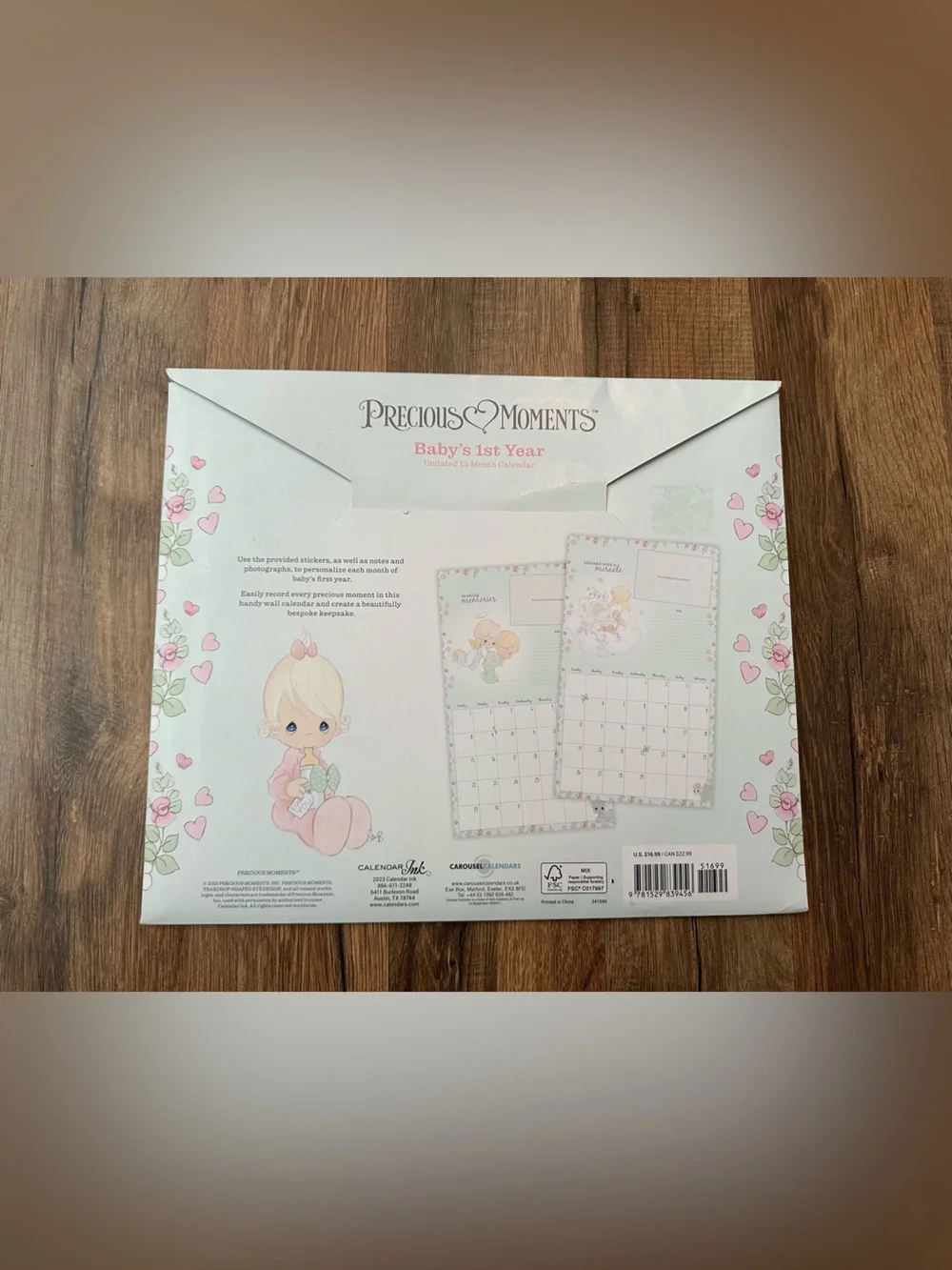 Precious Moments Baby’s 1st Year Memory Calendar